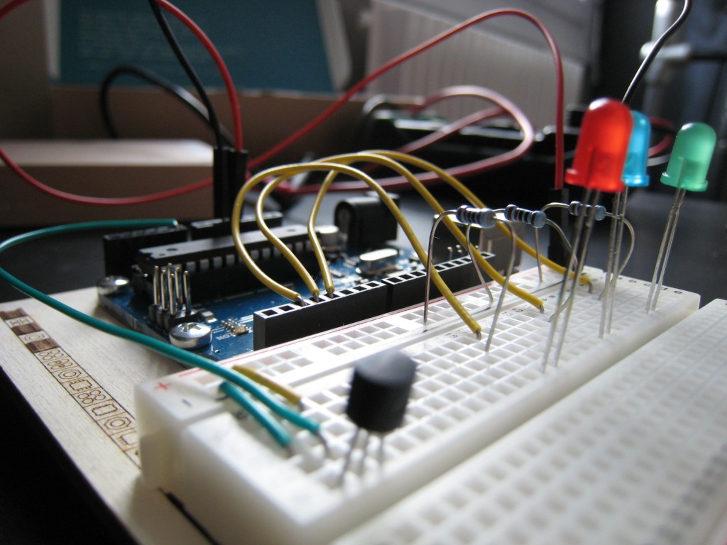 Un montage fait en se basant du guide présent dans le Starter Kit d'Arduino